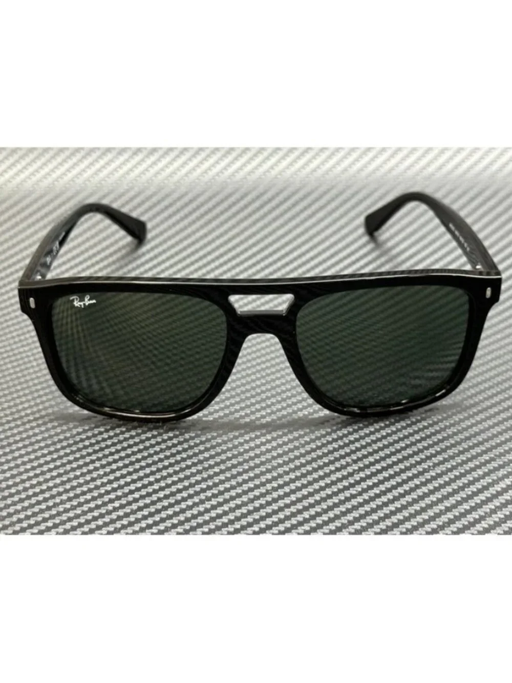 New Ray-Ban Men Black Sunglasses 55-20-145